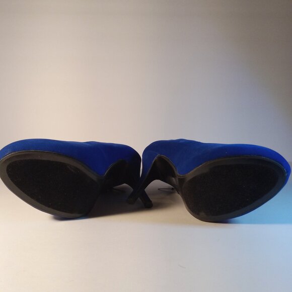 FABULOUS IVORI- 89 ROYALE BLUE SIZE 8 1/2 HIGH HEEL SHOES - Picture 6 of 6